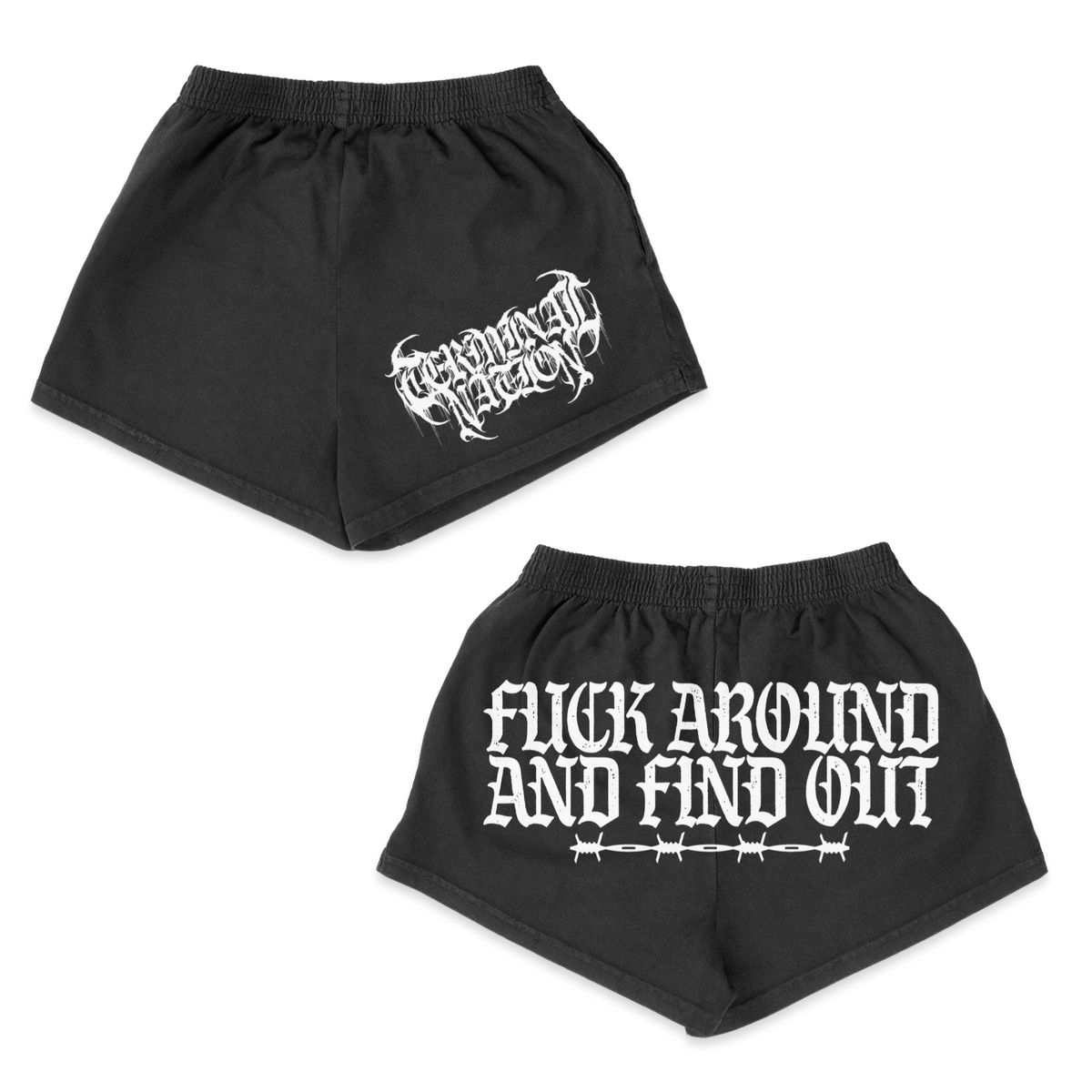 Terminal Nation Booty Shorts Brass City Merch