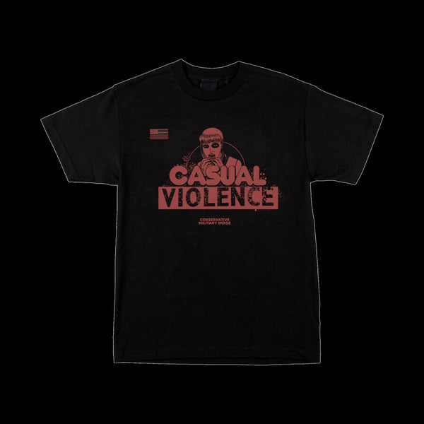 Conservative Military Image "Casual Violence" T-Shirt