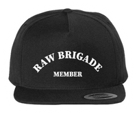 Raw Brigade "MEMBER" Embroidered Snapback Hat