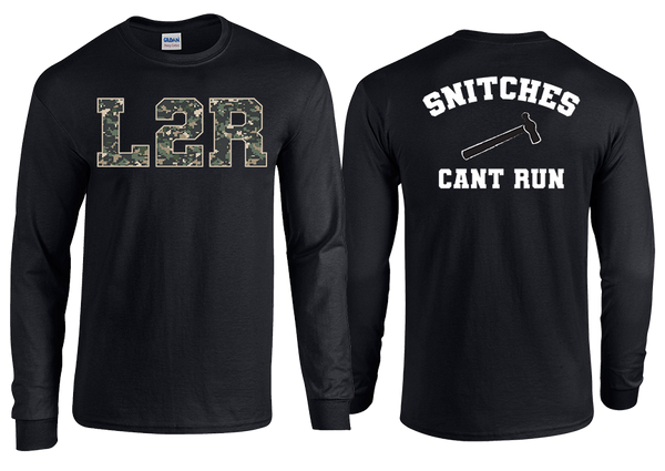 Laid 2 Rest "Snitches Can't Run" Longsleeve